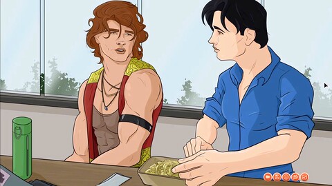 Versprechen von schmutzigen Gesprächen und Handjob in der Öffentlichkeit mit Maayon Plays HD Gay movie